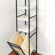 Стеллаж с корзиной для белья 4-х ярусный LOFT арт.СКЛ03 - Мебель для дома