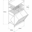 Стеллаж с двойной корзиной для белья 3-х ярусный арт.СК41 - Мебель для дома