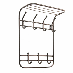 Вешалка настенная 2-х ярусная "Комфорт" 4/3 кр. цв. ВНК431 - Мебель для дома